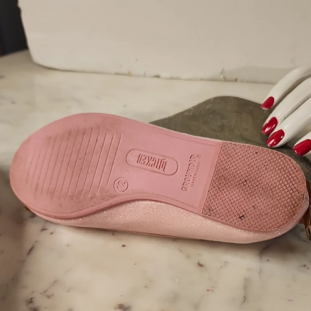 Ground Up Wicked Glinda Inspired Ballet Flats Pink Sz12